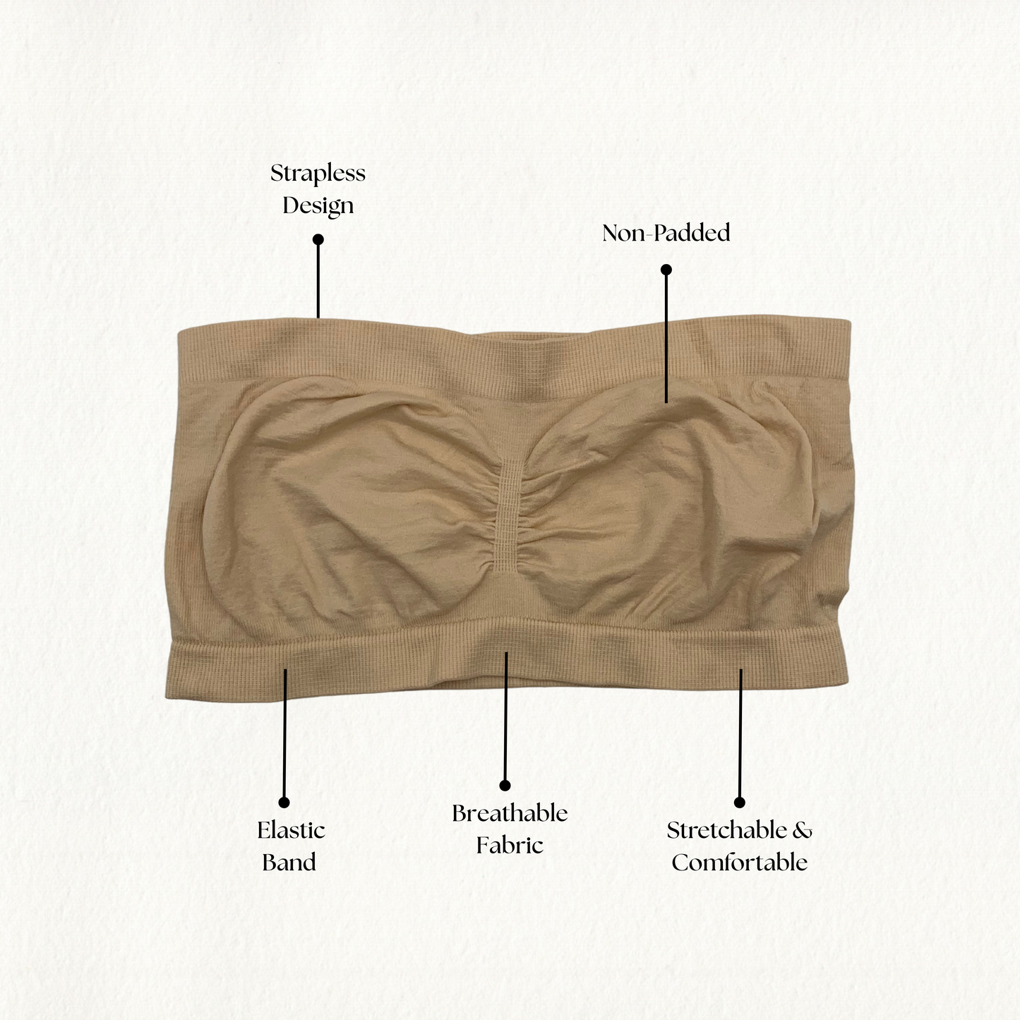 Strapless Tube Top Blouse
