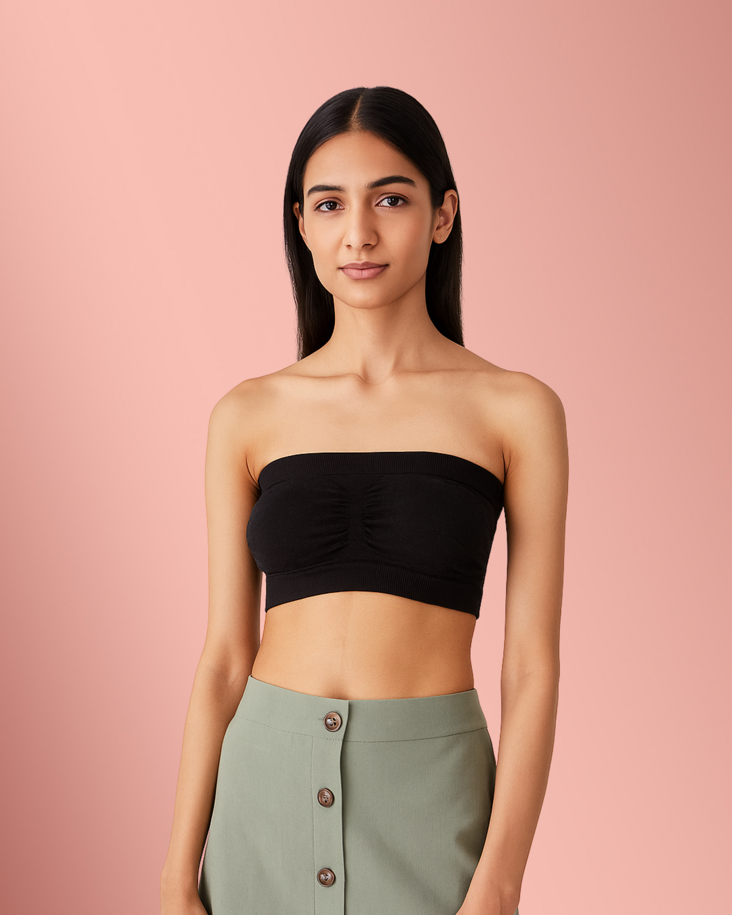Strapless Tube Top Blouse