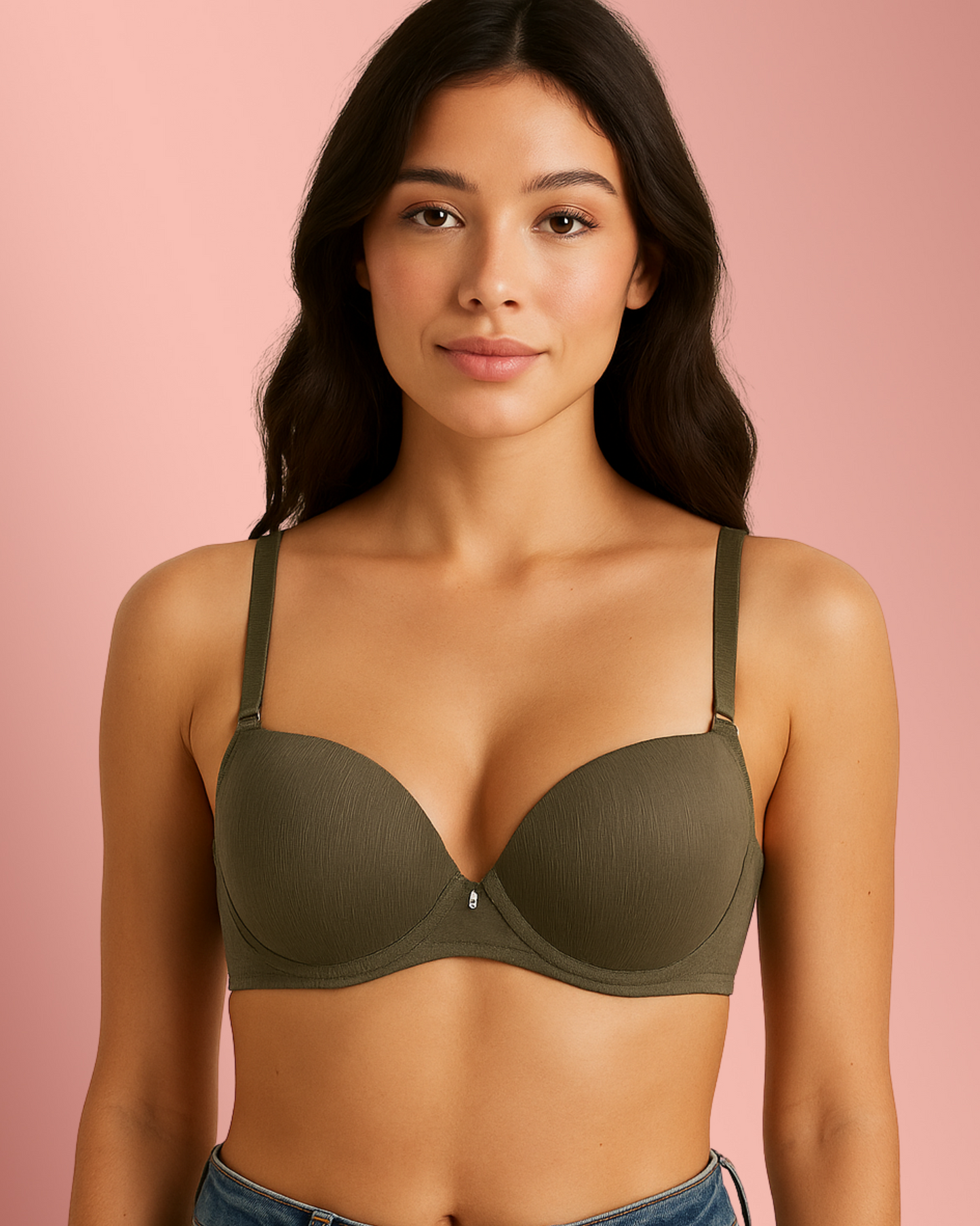 Textured Push Up Bra