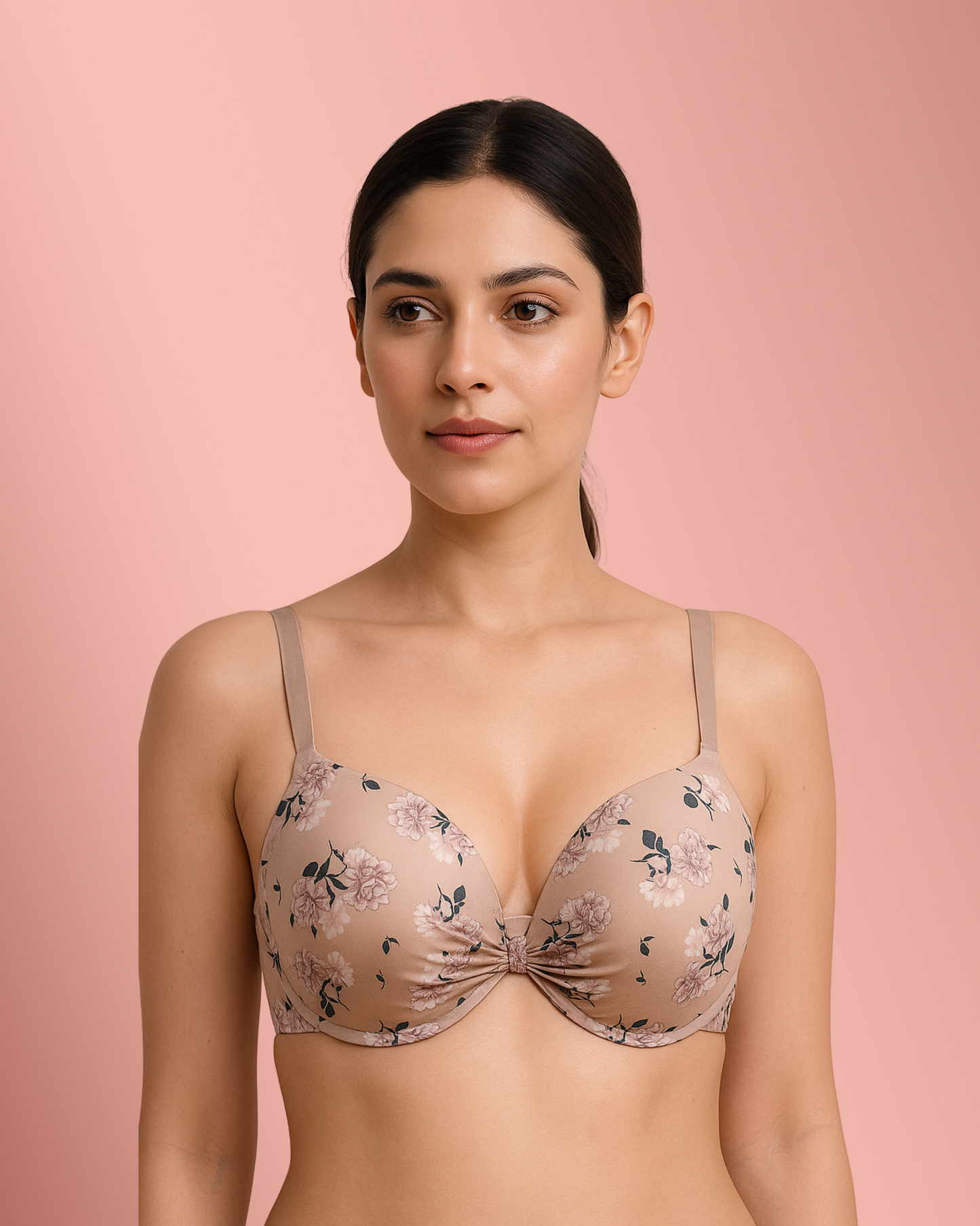 Blossom Charm Printed Floral Ring Bra