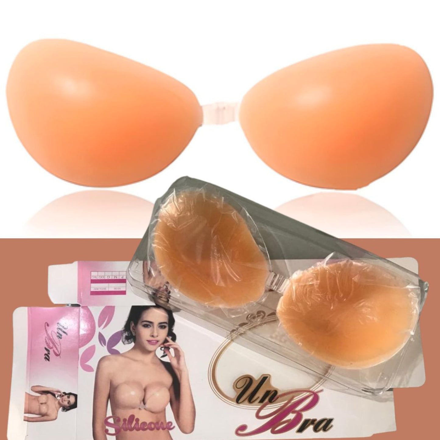 Silicone Gel Push-Up Bra with Adjustable Invisible Straps