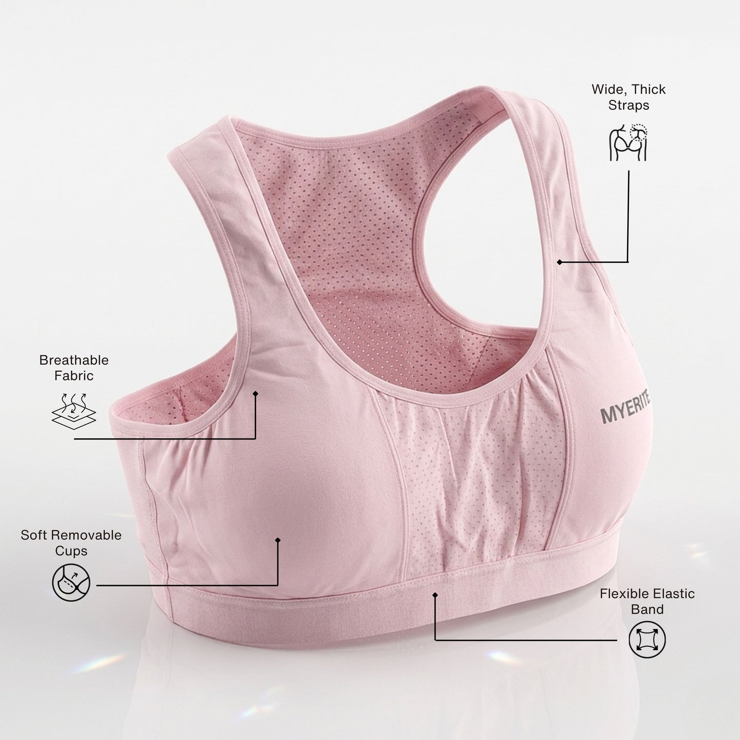 Myerite Breathable Sports Bra
