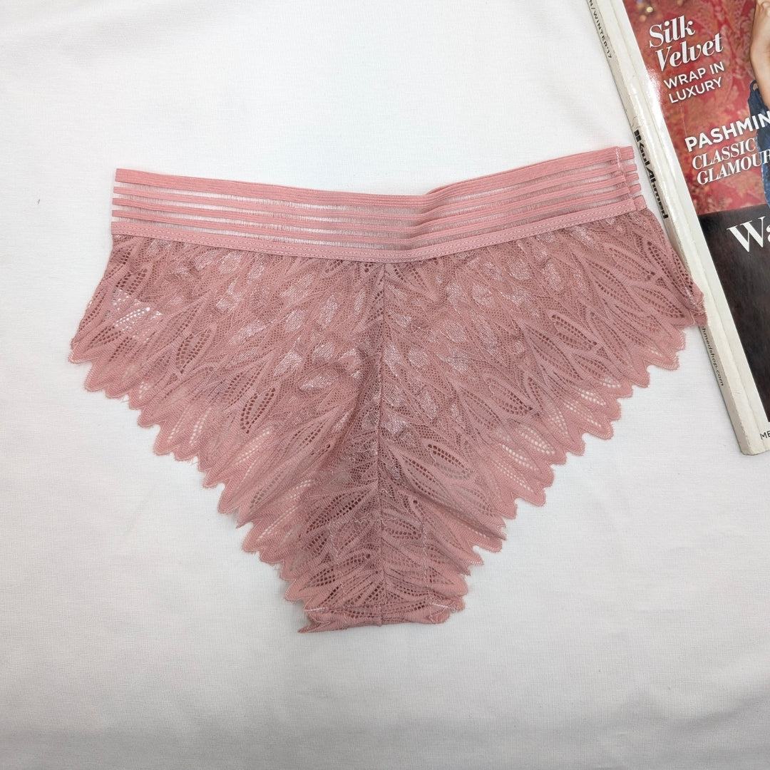 Leaf Lace Net Panty