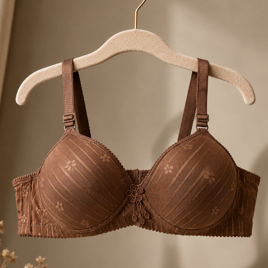 Floral Pattern Soft Padded Bra