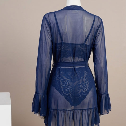 Luxe Sheer 3-Piece Nightwear Set