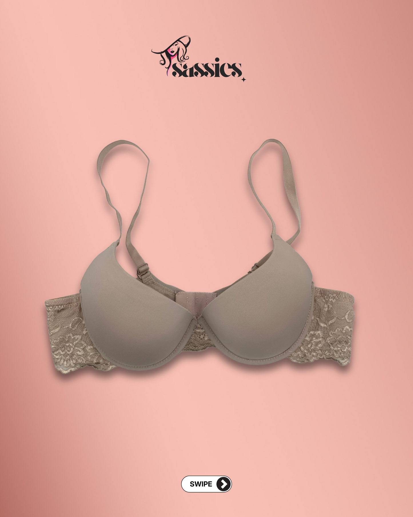Quarter Shape Laced Bra