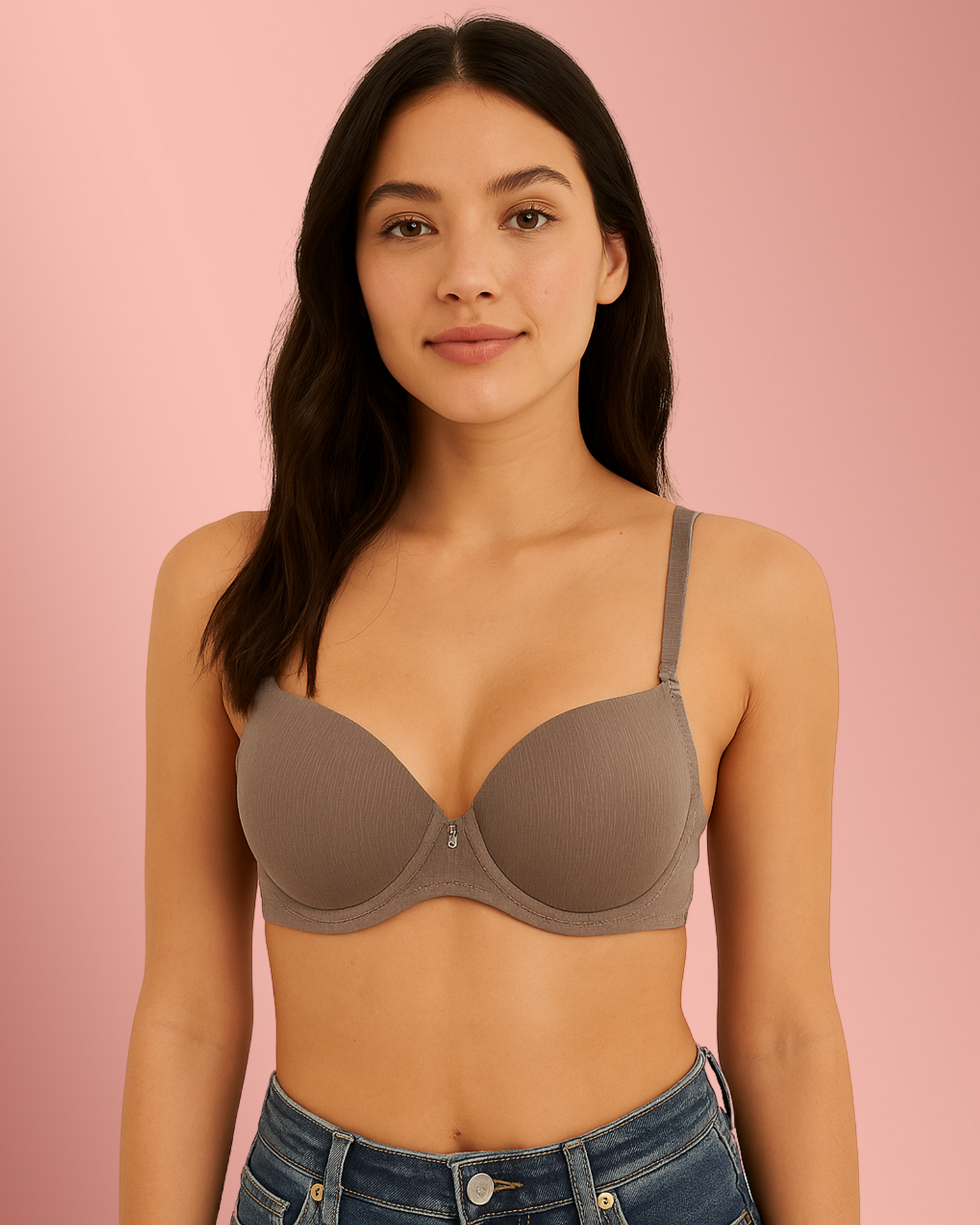 Textured Push Up Bra