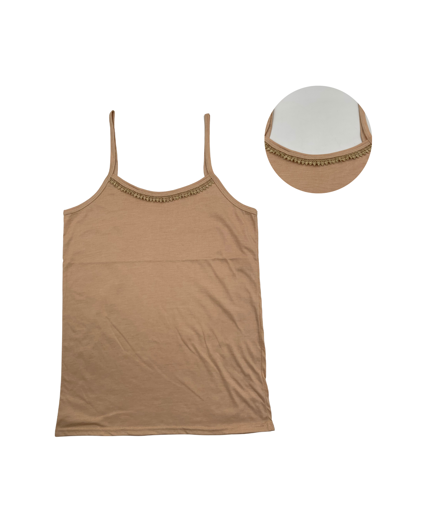 Soft Lace Neck Cotton Camisole