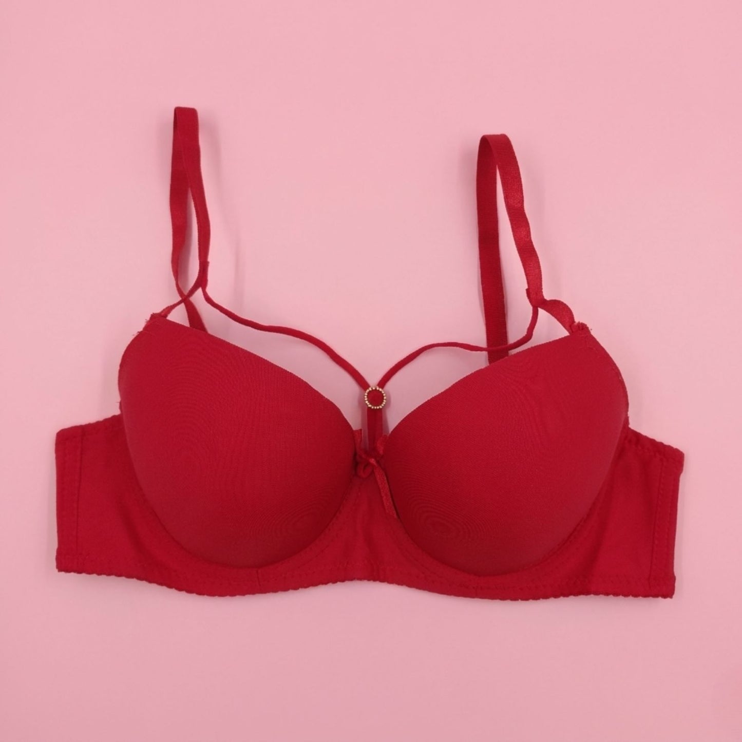 Ring Detail Padded Bra