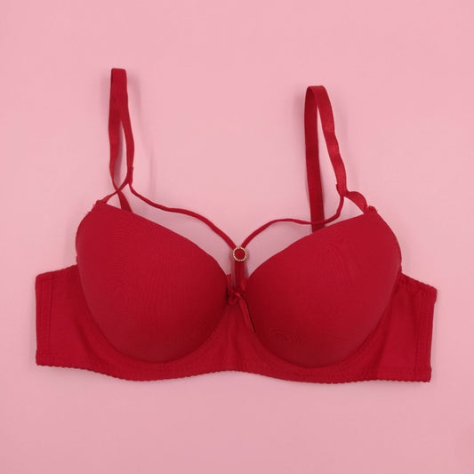 Ring Detail Padded Bra