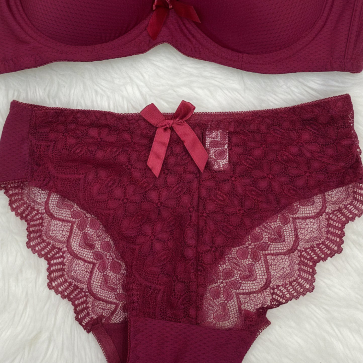 Double Padded Lace Bra & Panty Set
