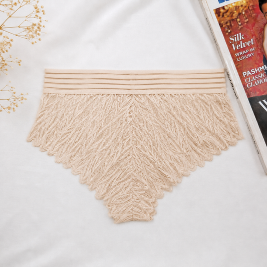 Leaf Lace Net Panty