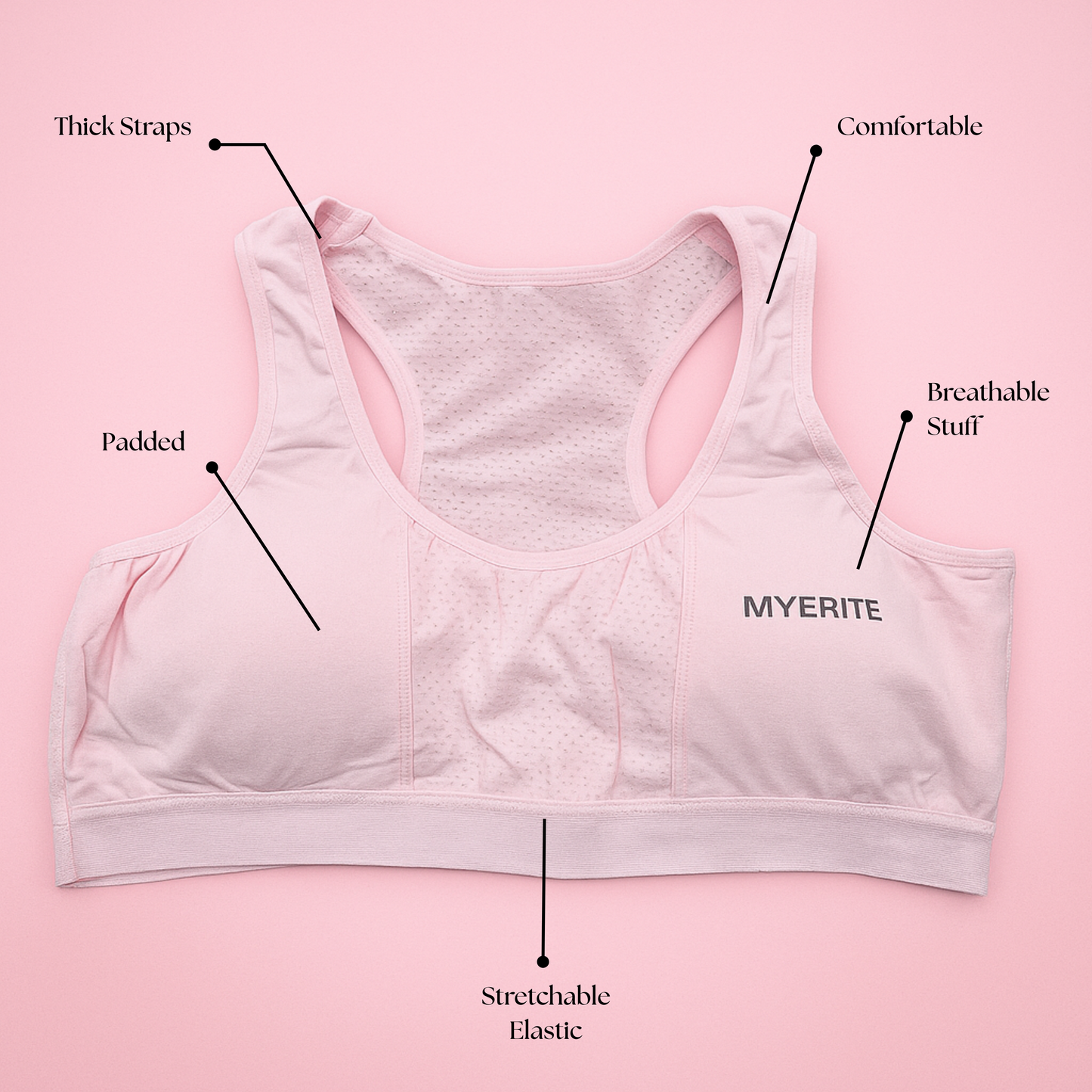 Myerite Breathable Sports Bra