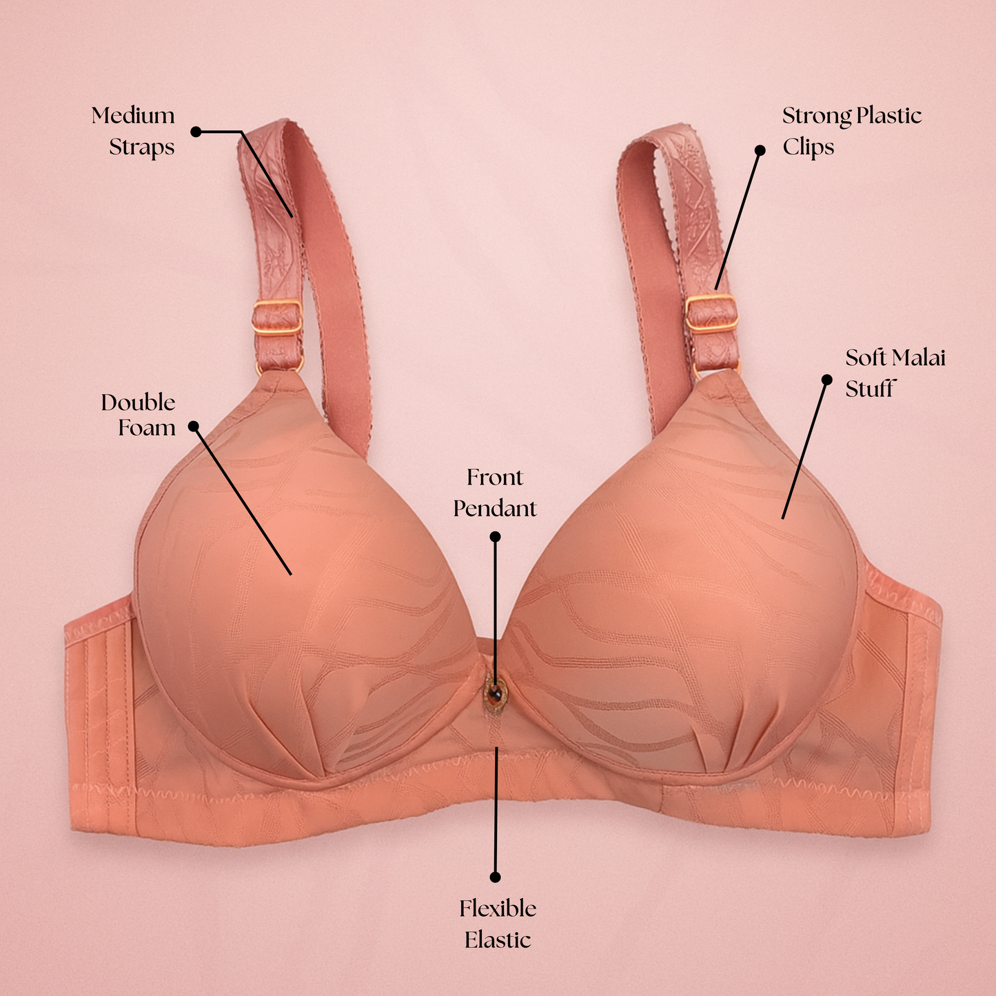 Designer Double Foam Bra