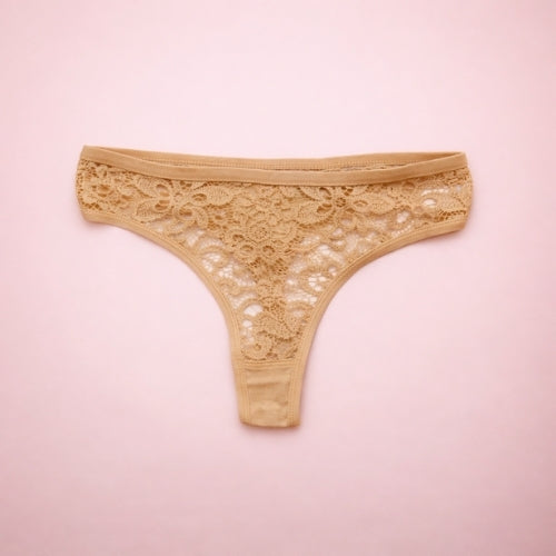 Floral Whisper Laced Thong Panty