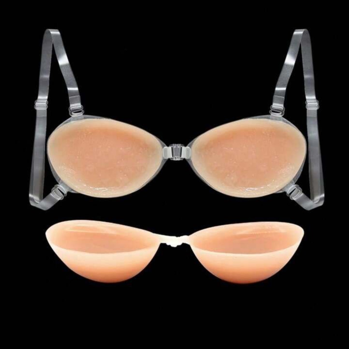 Silicone Gel Push-Up Bra with Adjustable Invisible Straps
