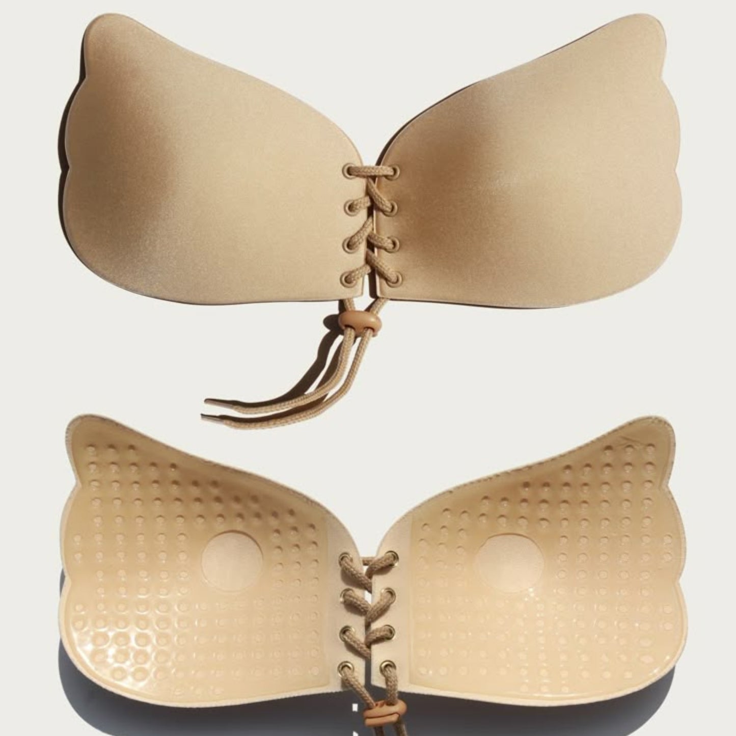 Adhesive Lace-Up Silicon Gel Strapless Bra