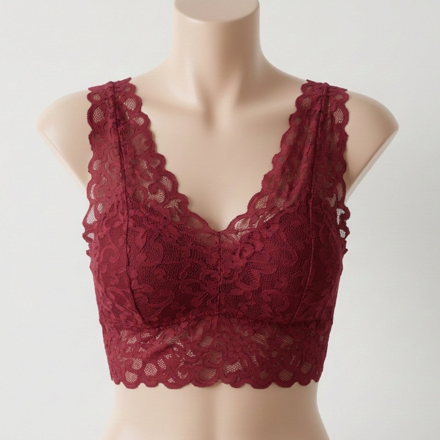 Floral Lace Net Padded Blouse – Removable Pad Design