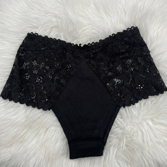 Floral Lace Mid-Rise Briefs – Soft Stretch