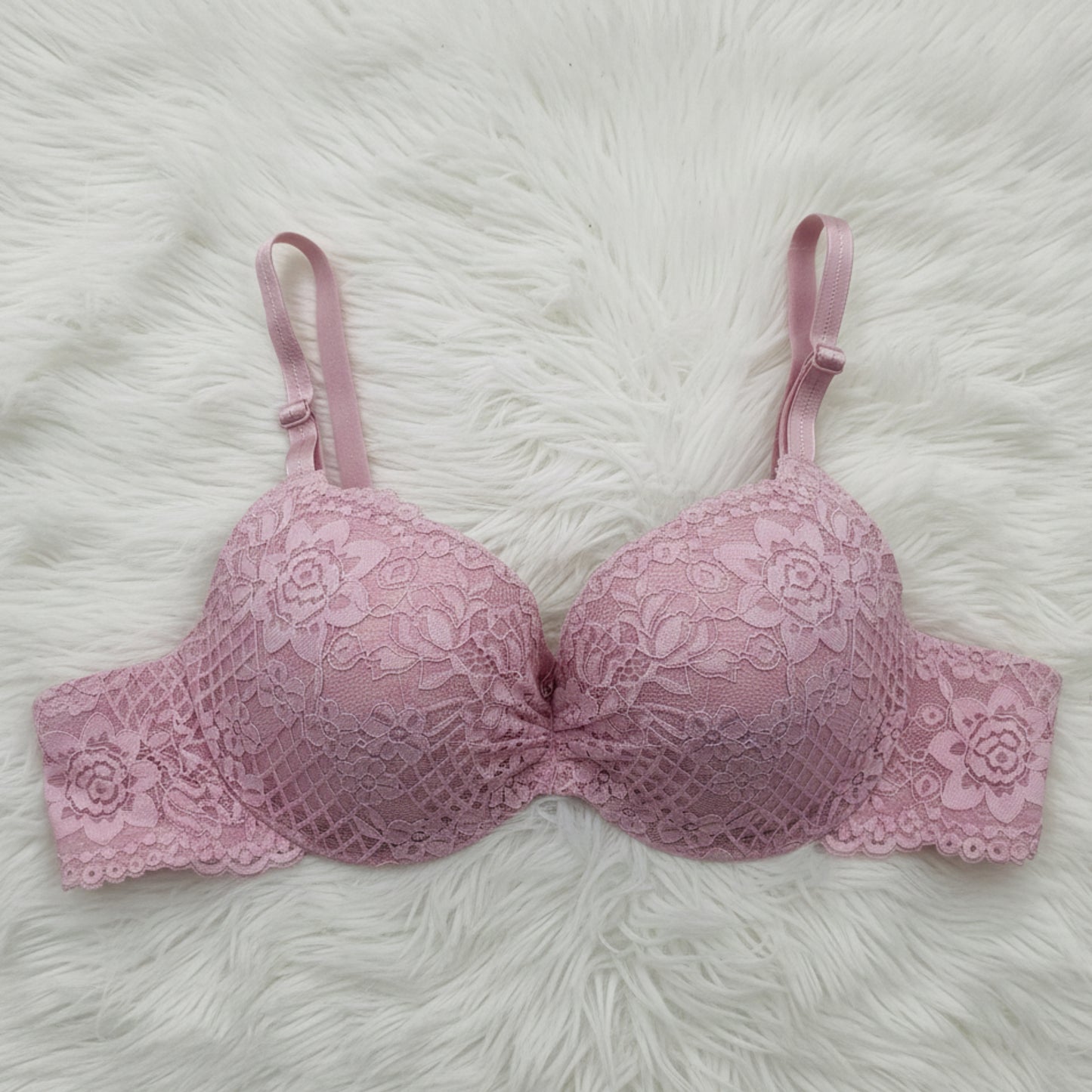 Perfect Lift Half-Cup Double Padded Lace Bra