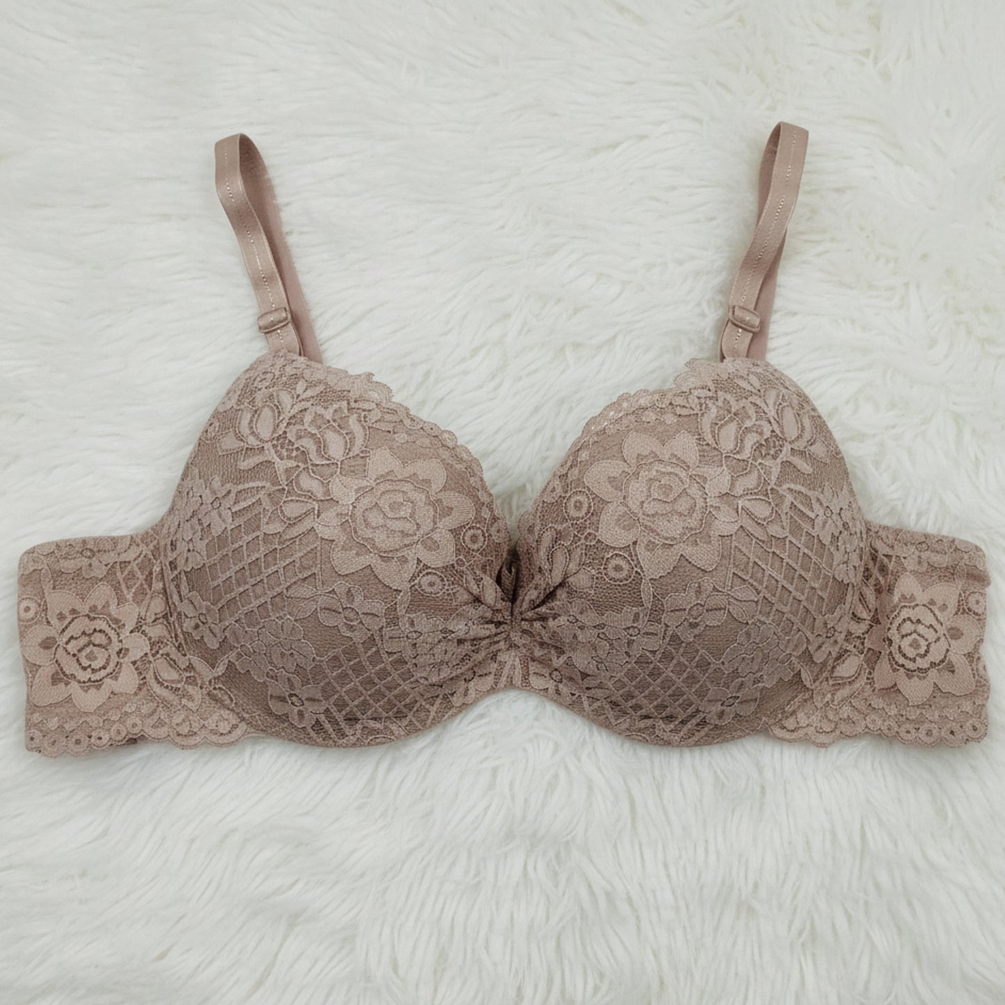 Perfect Lift Half-Cup Double Padded Lace Bra