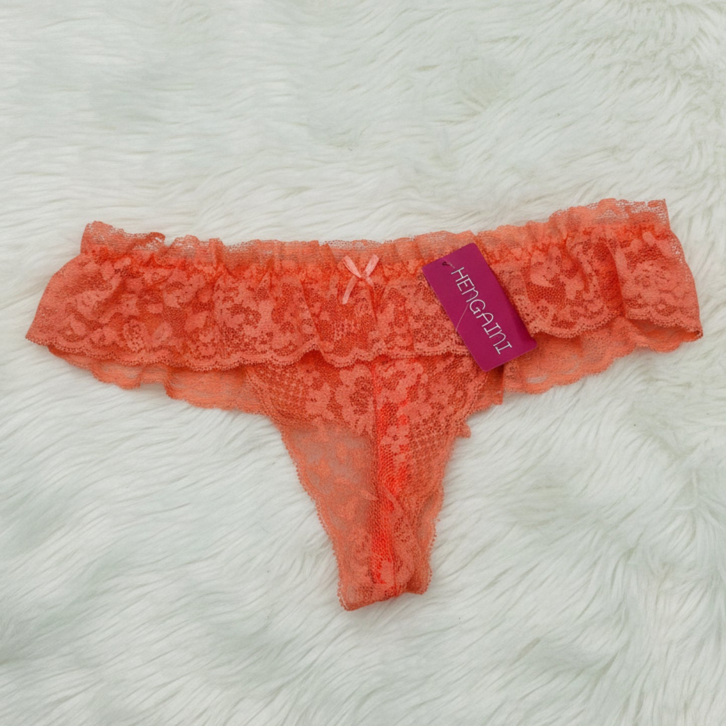 Floral Lace Thong – Soft Stretch Elastic Design