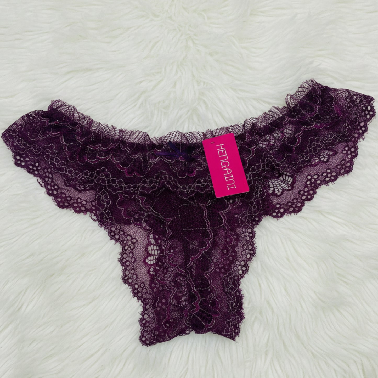 Floral Lace Thong – Soft Stretch Elastic Design