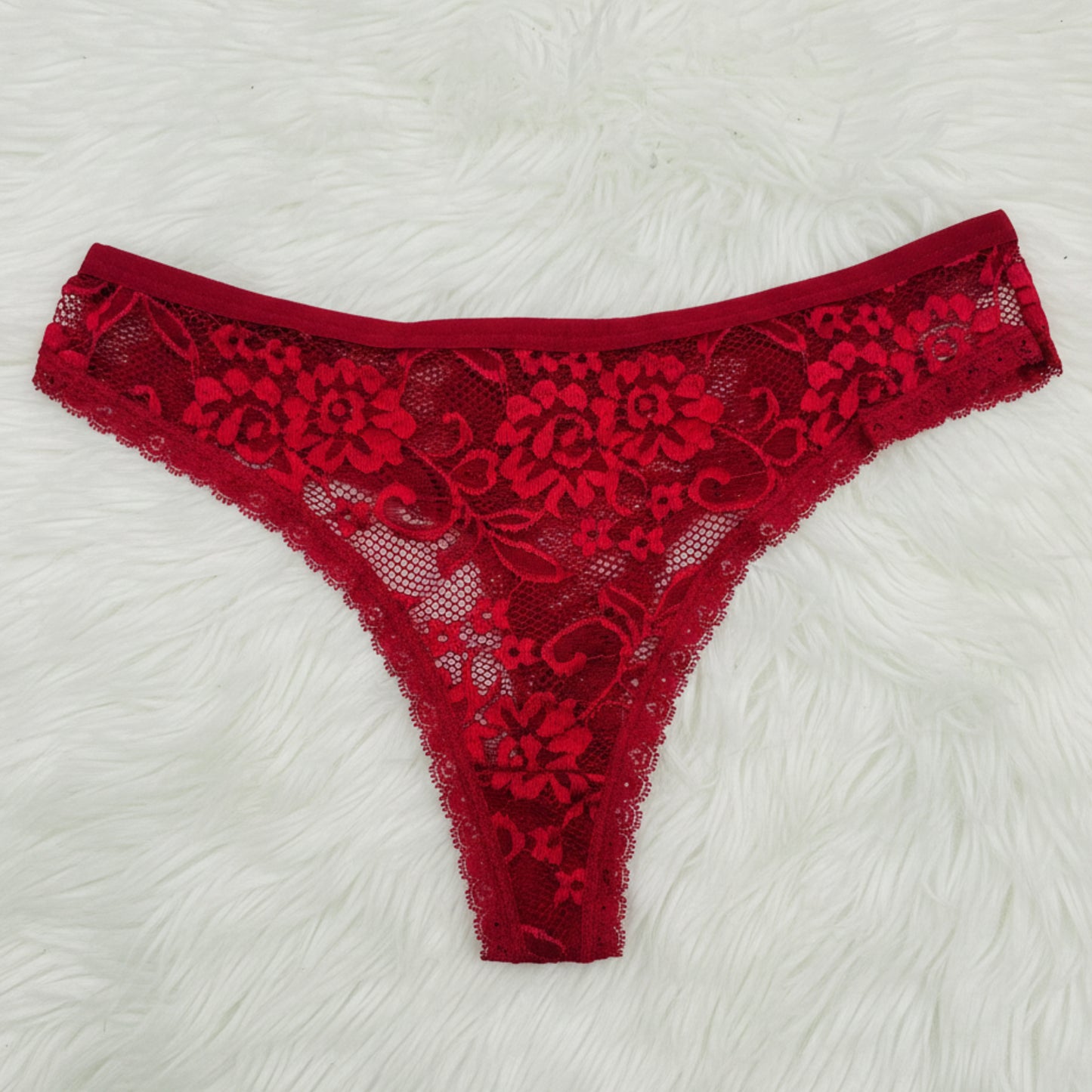 Soft Lace Mesh Thong