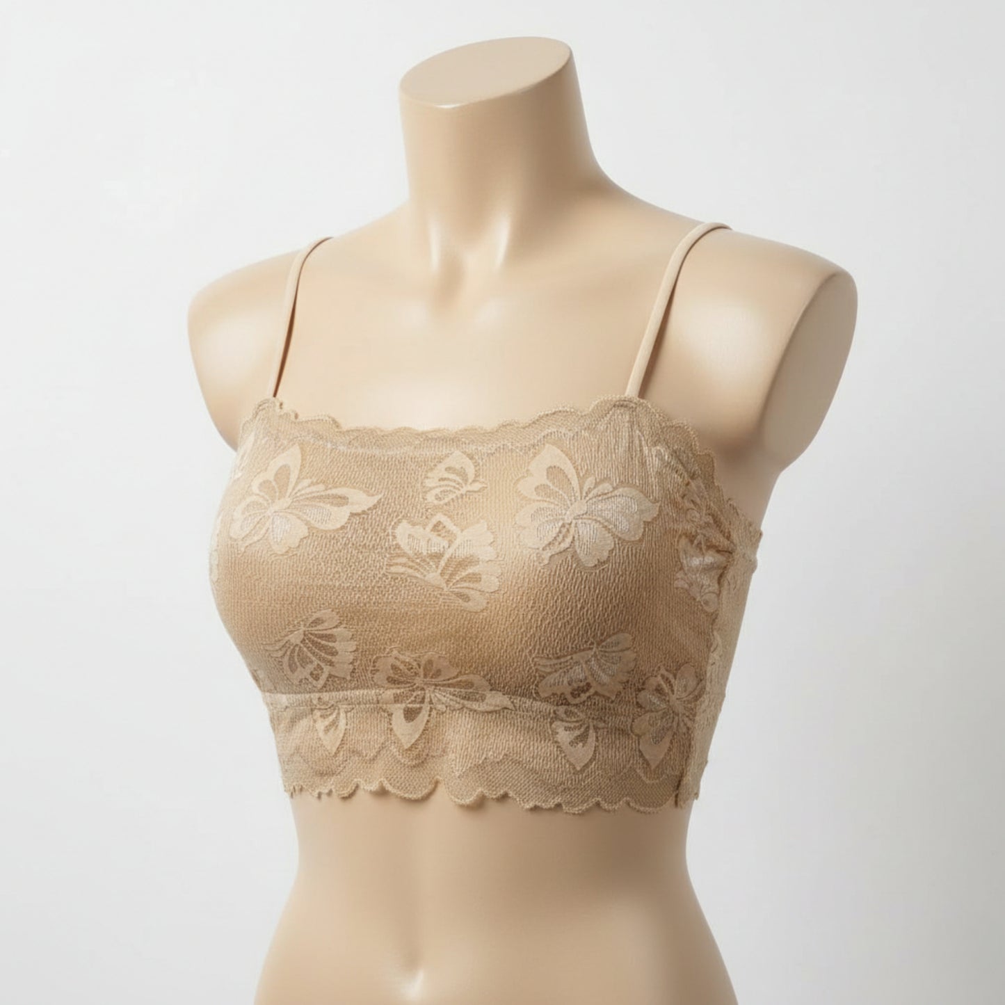 Lace Padded Camisole Bralette – Stretch Fit