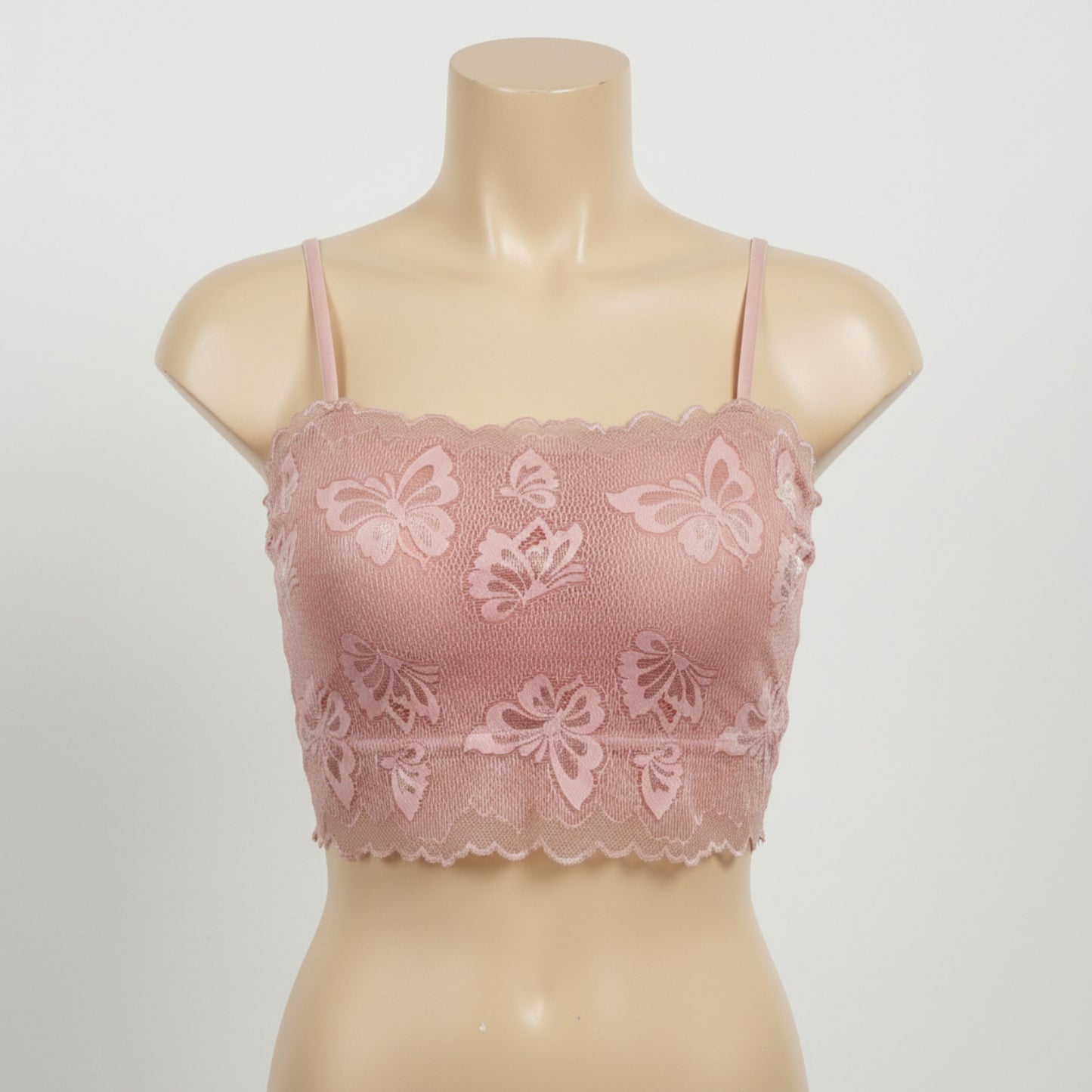 Lace Padded Camisole Bralette – Stretch Fit