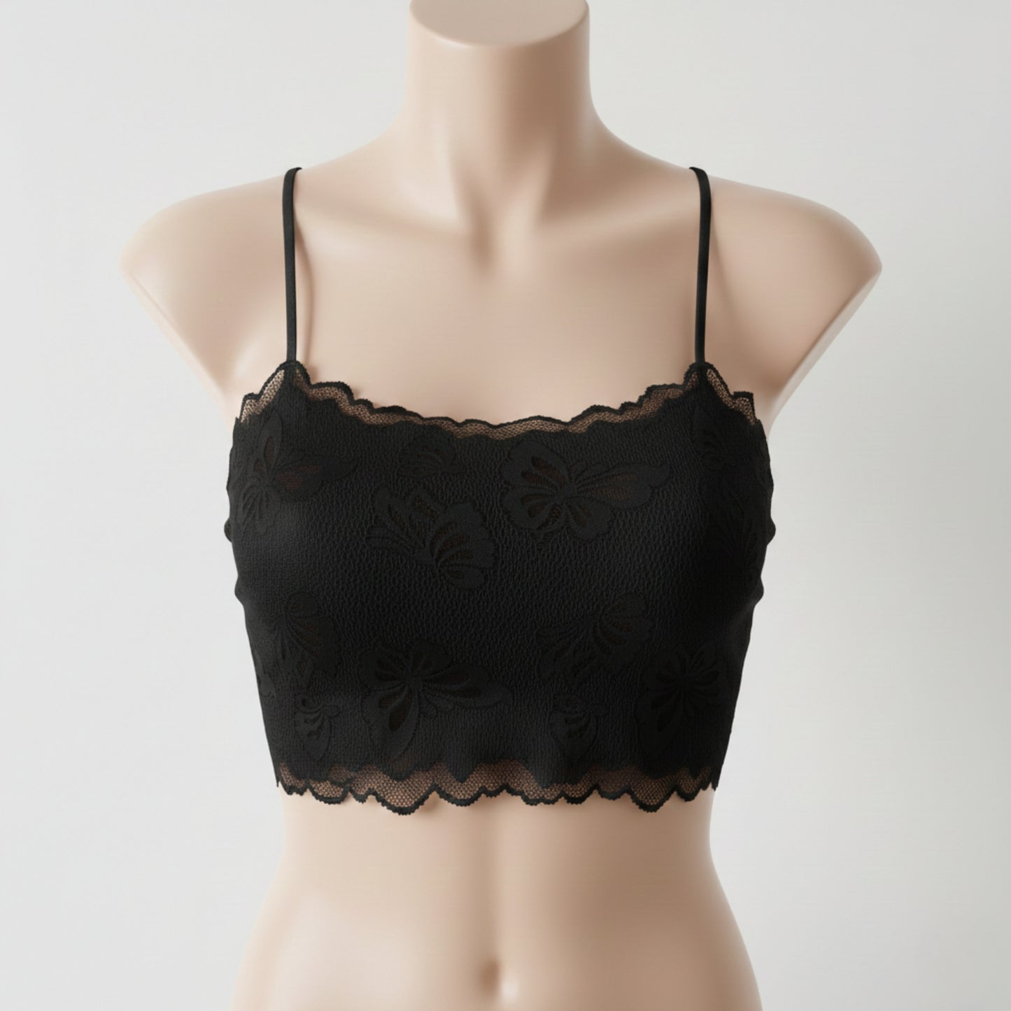 Lace Padded Camisole Bralette – Stretch Fit