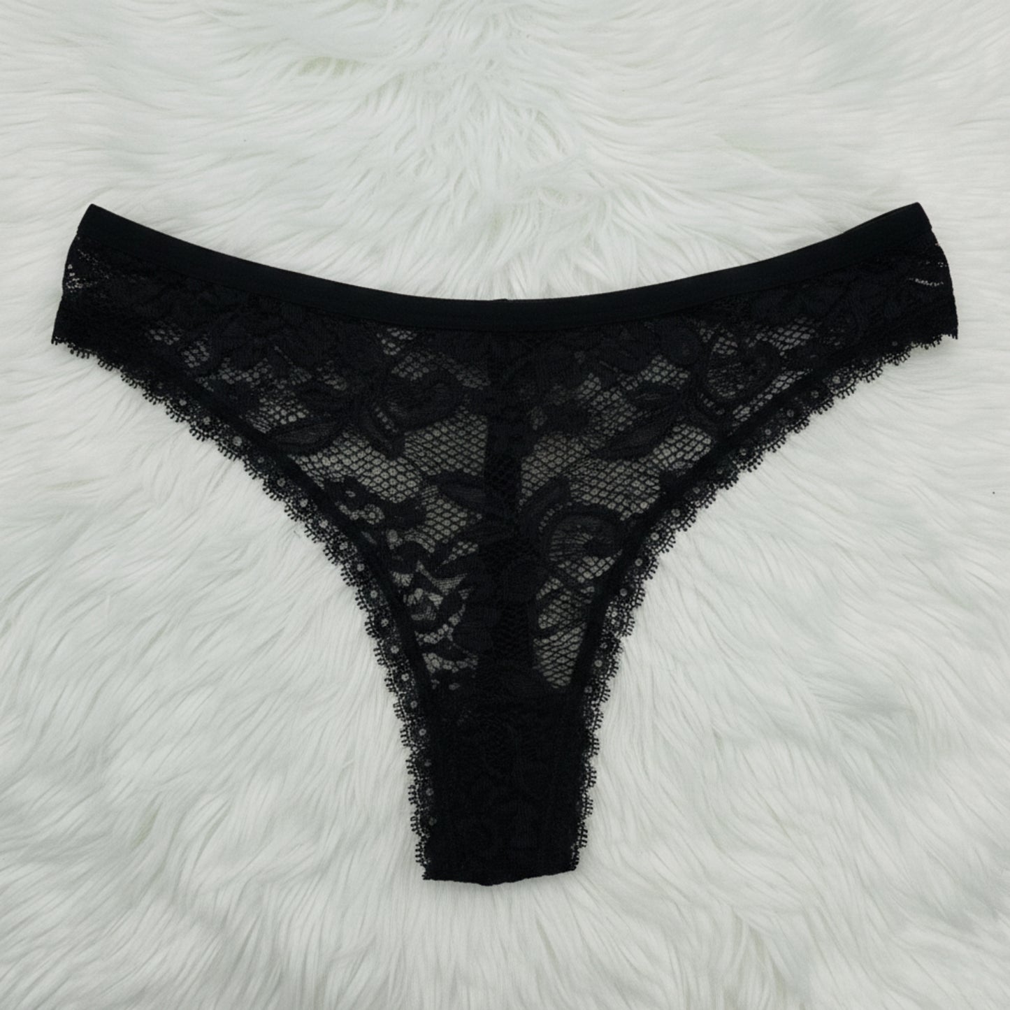 Soft Lace Mesh Thong
