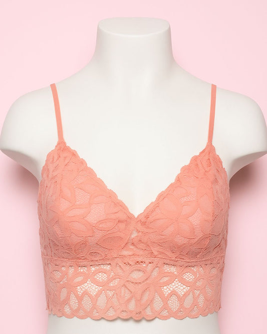 Lightly Padded Lace Bralette