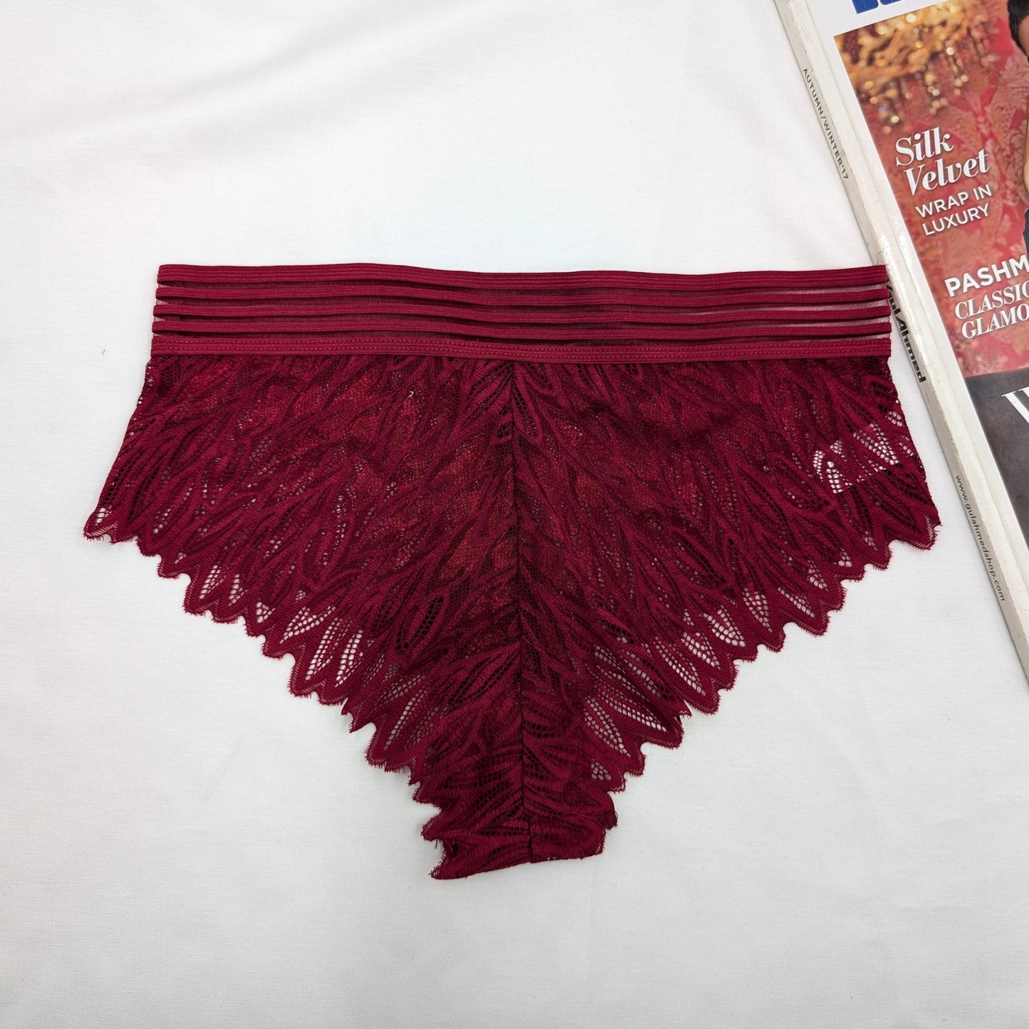 Leaf Lace Net Panty