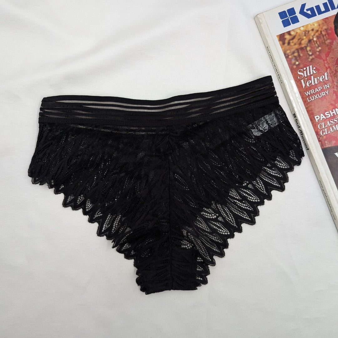 Leaf Lace Net Panty