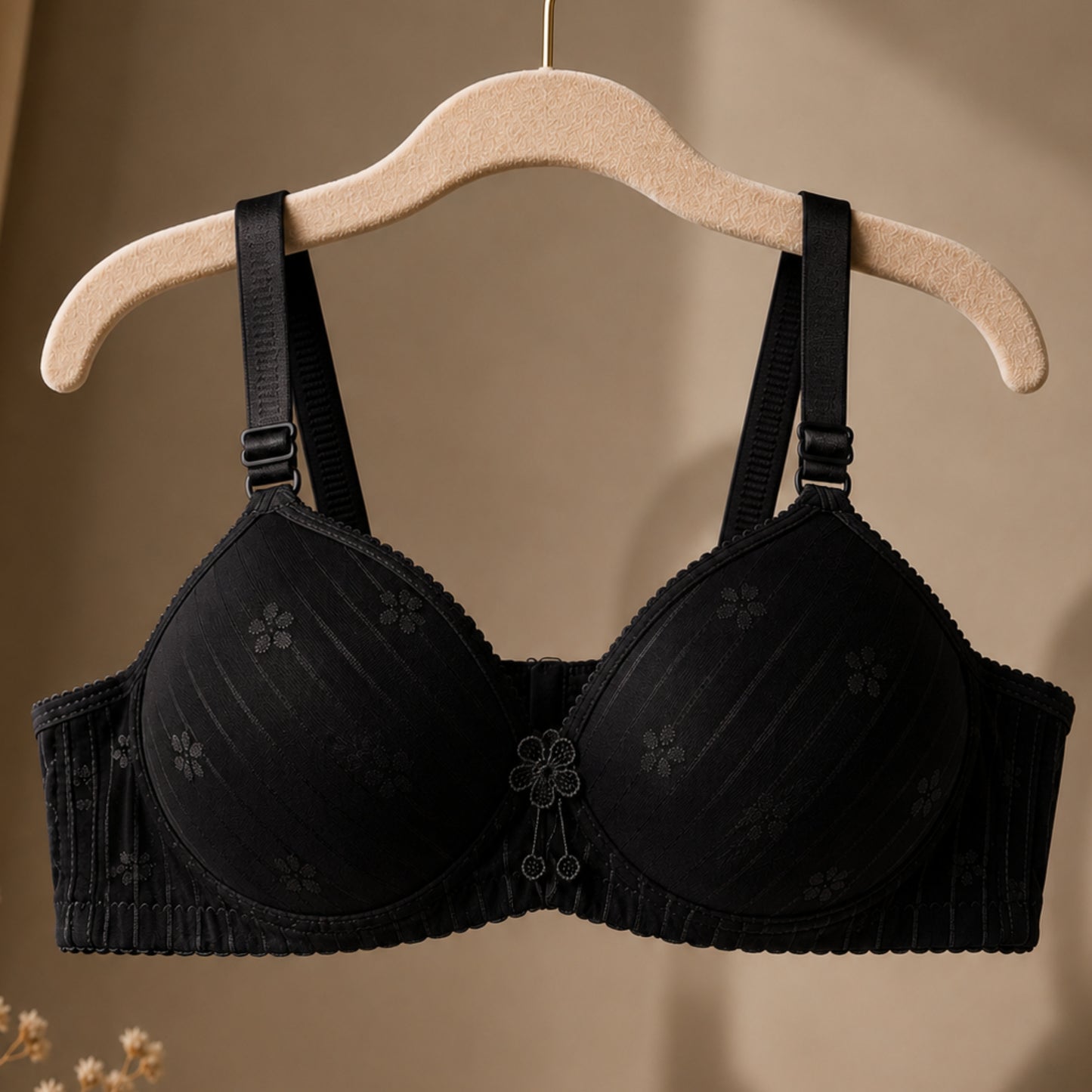 Floral Pattern Soft Padded Bra