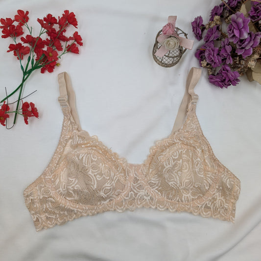 Full Net Half-Cup Bra